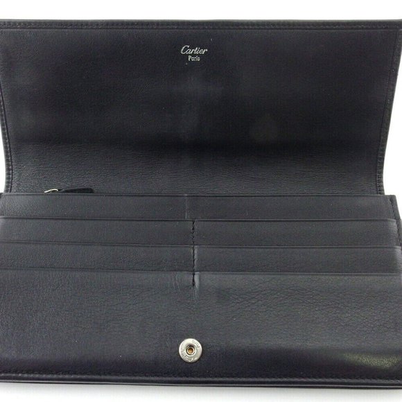 Cartier long wallet Trinity Leather Authentic USED - Picture 5 of 9